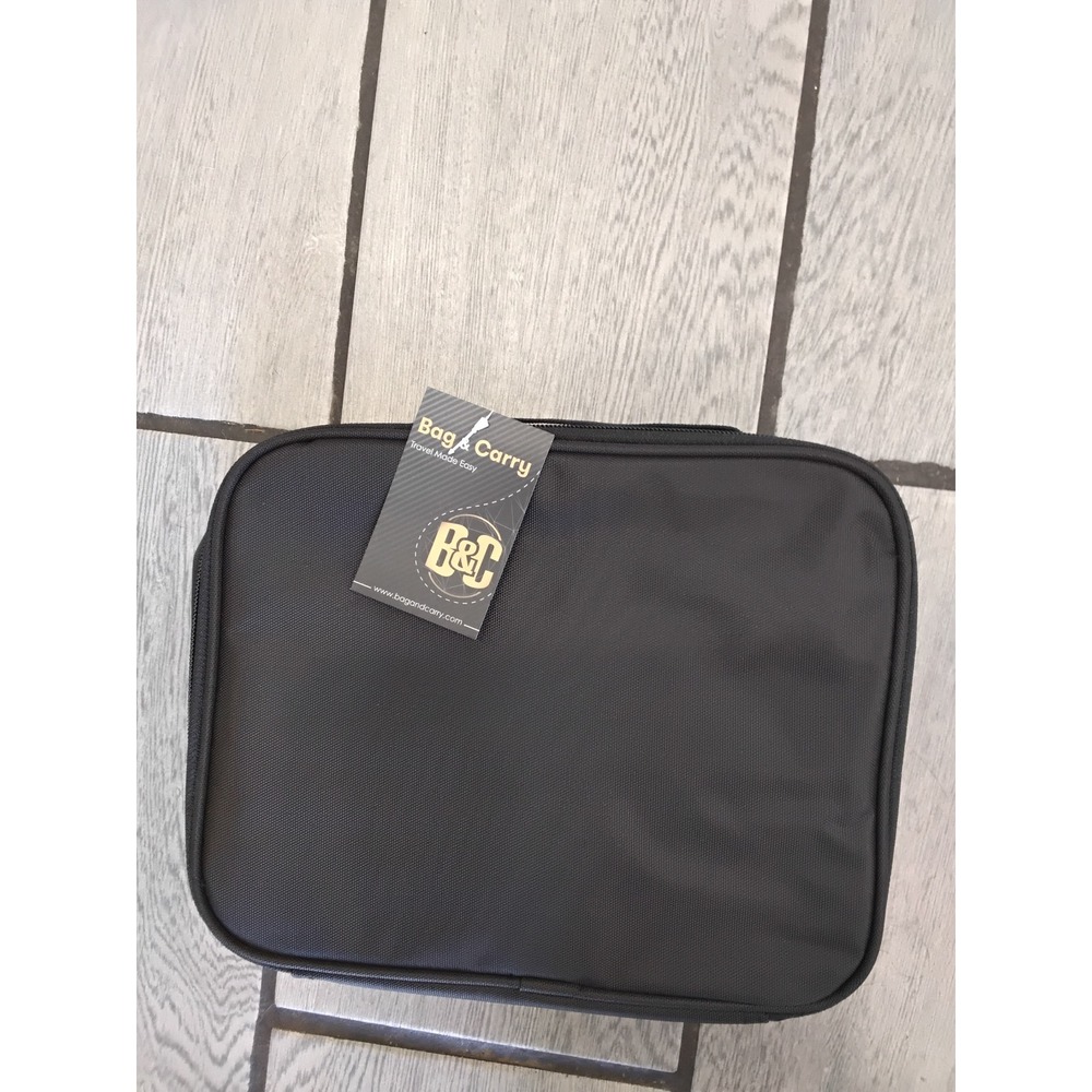 Bag & Carry Versatile Train Cosmetic Bag Black Travel Makeup Case X001U8RBHR